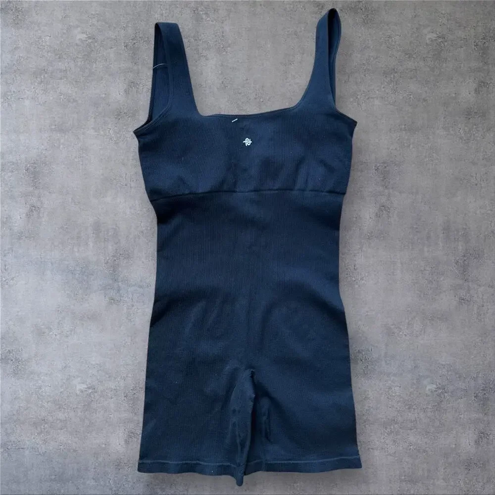 Popilush Black Bodysuit Shapewear Romper Tummy Control Workout Romper Large NEW! - Picture 7 of 7